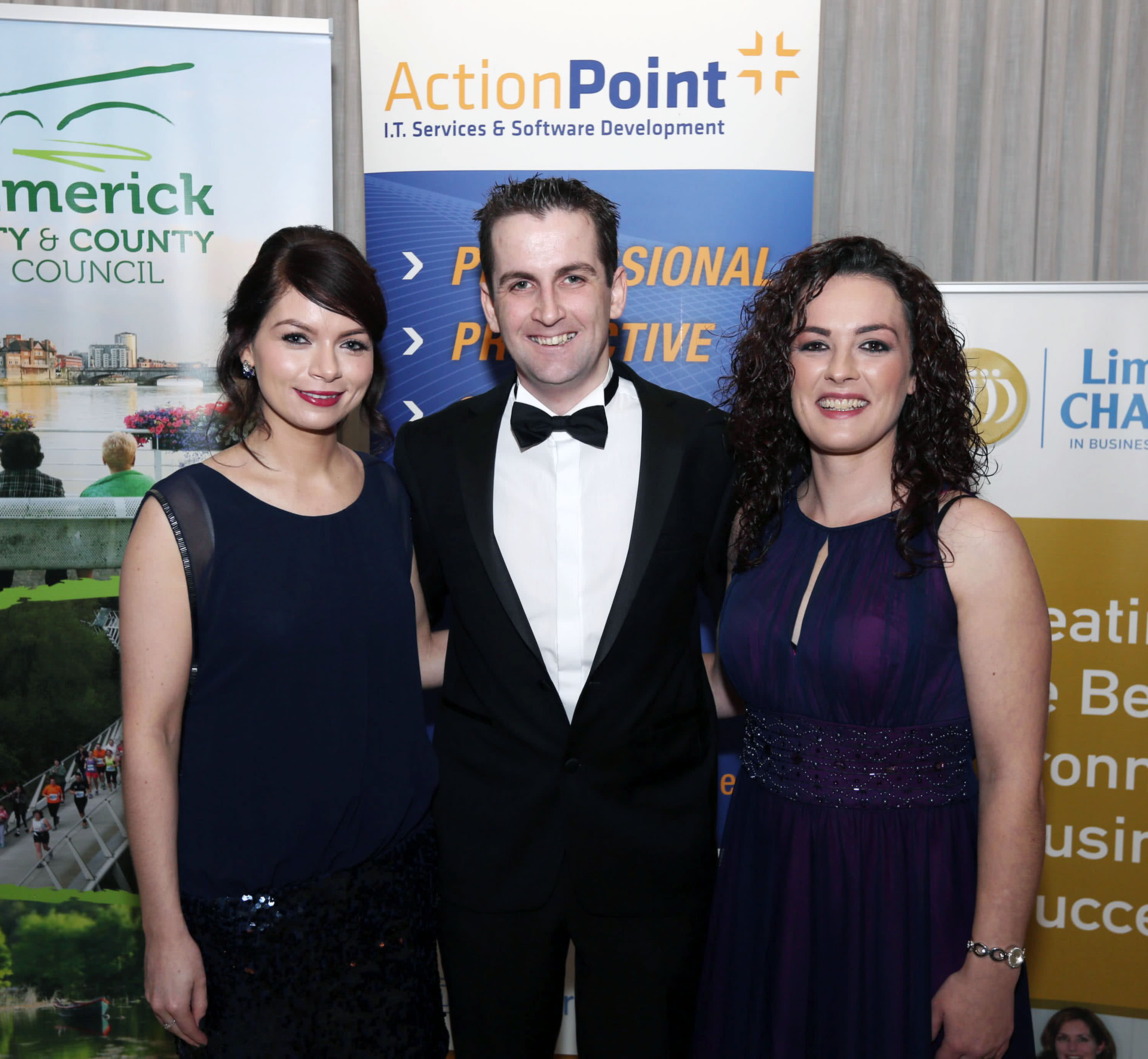 Miriam O'Brien, Marketing Manager, John Savage, Technical Director, Michelle Leo, Head of IT Services, ActionPoint