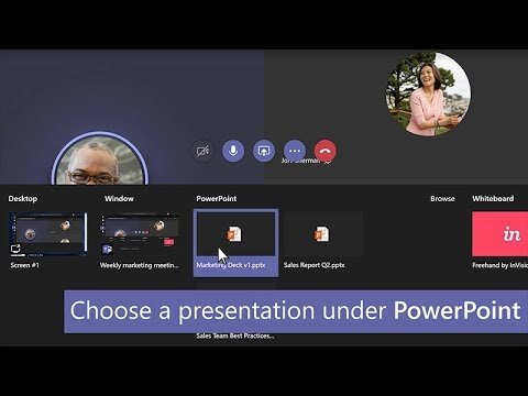 Hold a PowerPoint presentation on Microsoft Teams